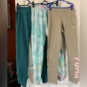 3 pair of puma legging Sz Med